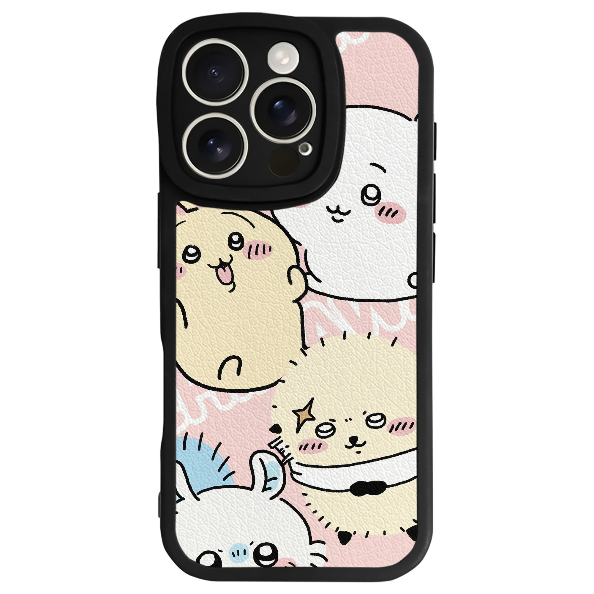 （画像用） ちいかわ Chii-kawa 【iPhone 16シリーズ対応】シリコンスマホケース（レザー調） 材質：シリコン